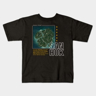 Sanhok Map Kids T-Shirt